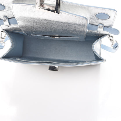 Christian Dior Metallic Grained Calfskin Diorever Clutch Silver 5 of 16