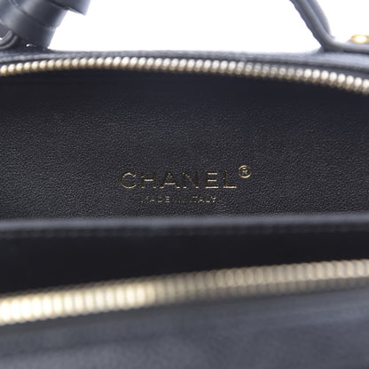 Chanel Caviar Quilted Small CC Filigree Vanity Case Black 6 of 11