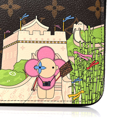 Louis Vuitton Monogram 2021 Christmas Animation China Wall Pochette Felicie Chain Wallet Myosotis Blue 11 of 12