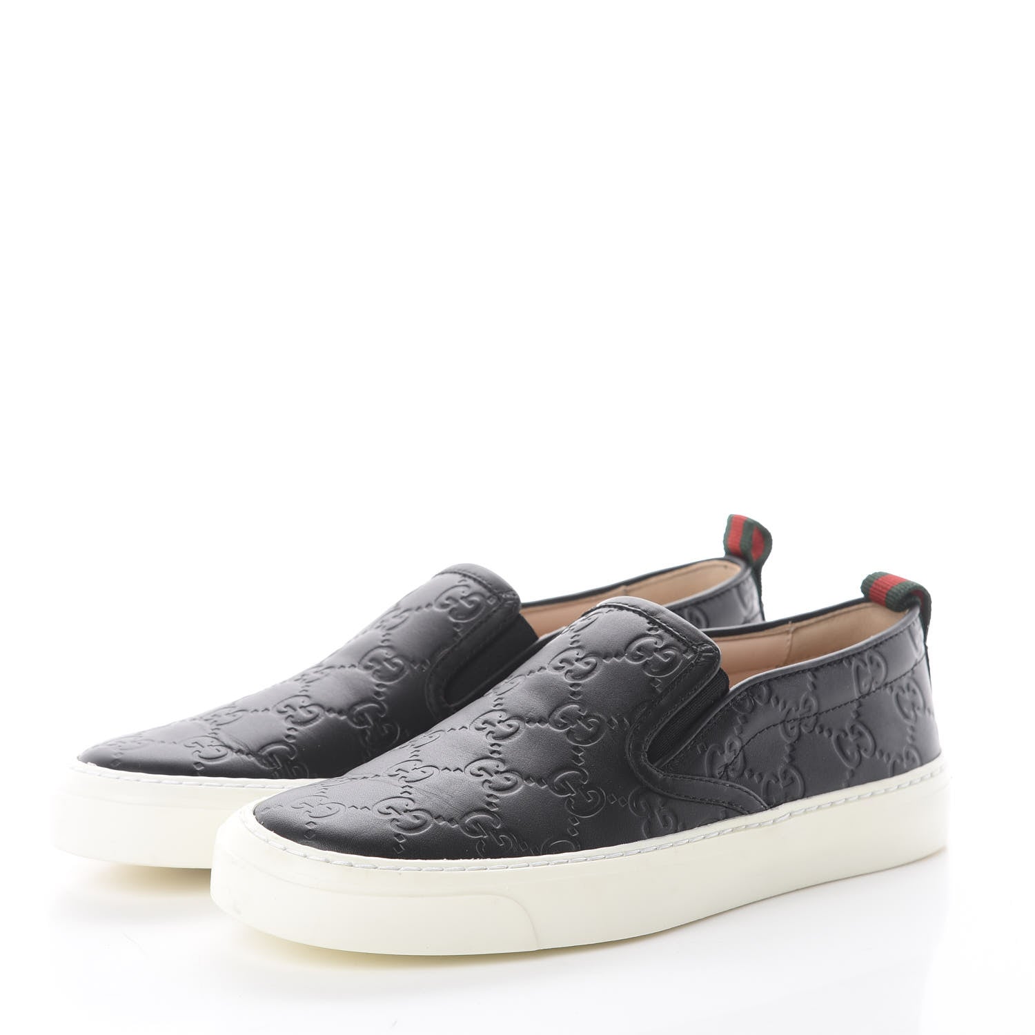 Gucci Guccissima Dublin Slip On Sneakers 35 Black 3 of 7