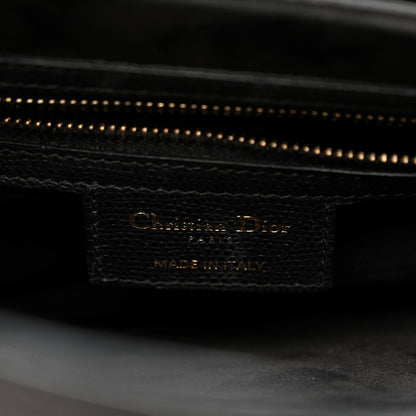 Christian Dior Grained Calfskin Saddle Bag Black 6 of 11