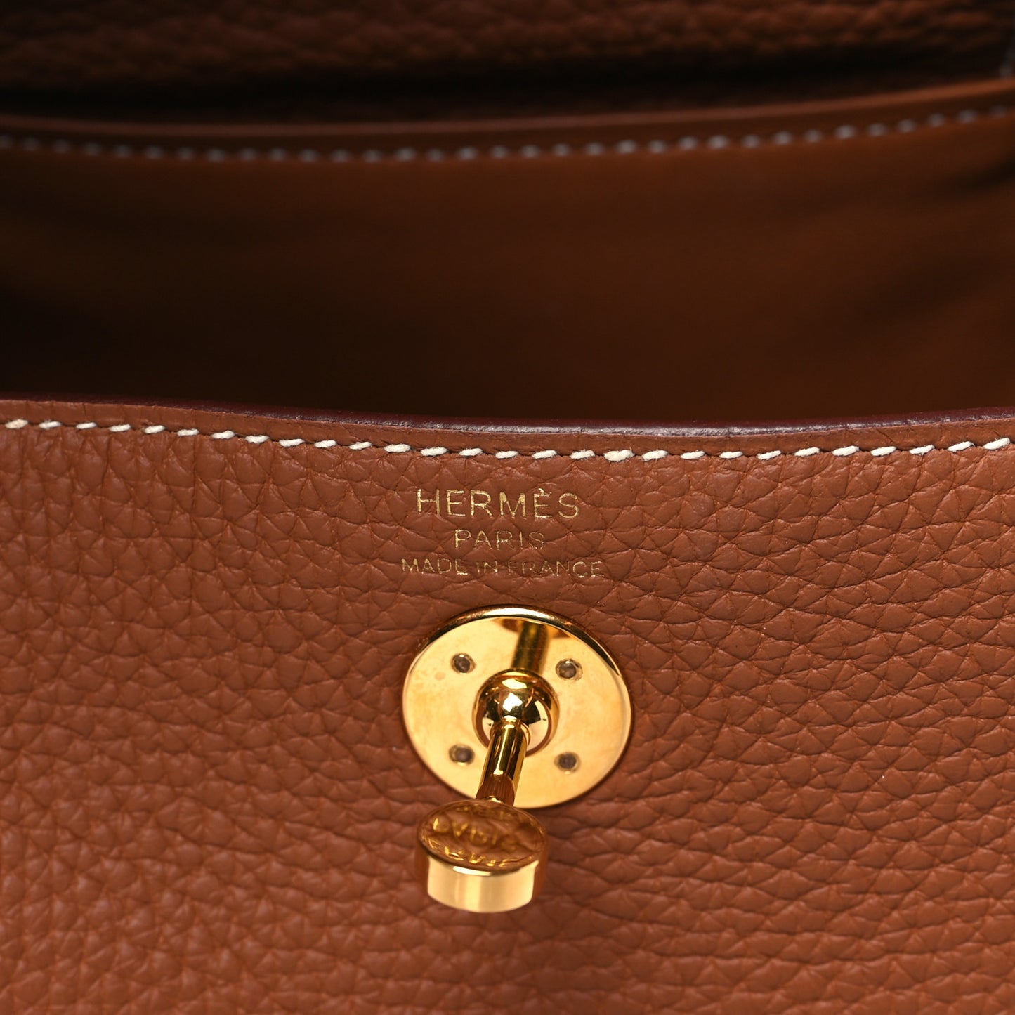 Taurillon Clemence Mini Lindy 20 Gold