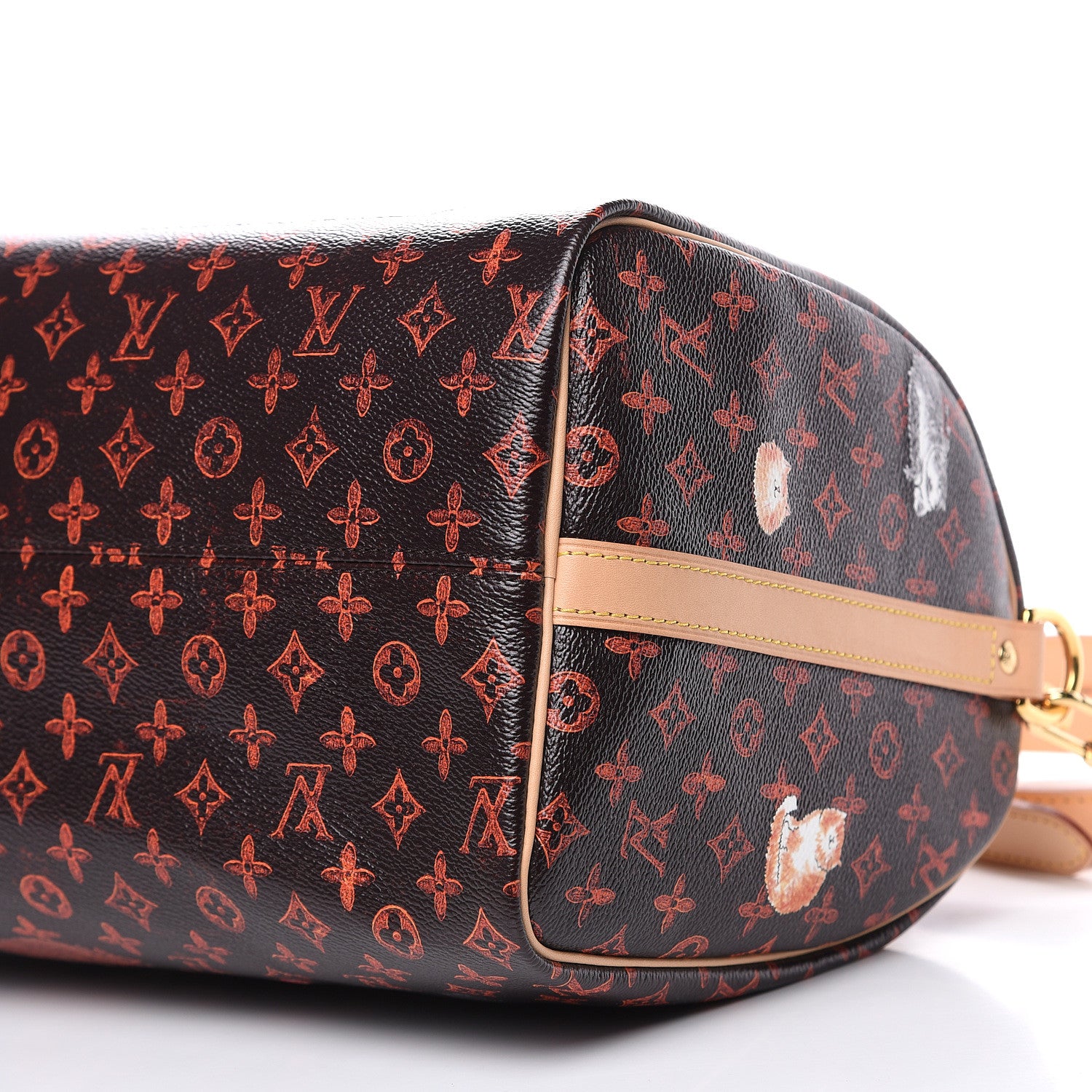 Louis Vuitton Catogram Speedy Bandouliere 30 Marron 8 of 9