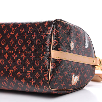 Louis Vuitton Catogram Speedy Bandouliere 30 Marron 8 of 9