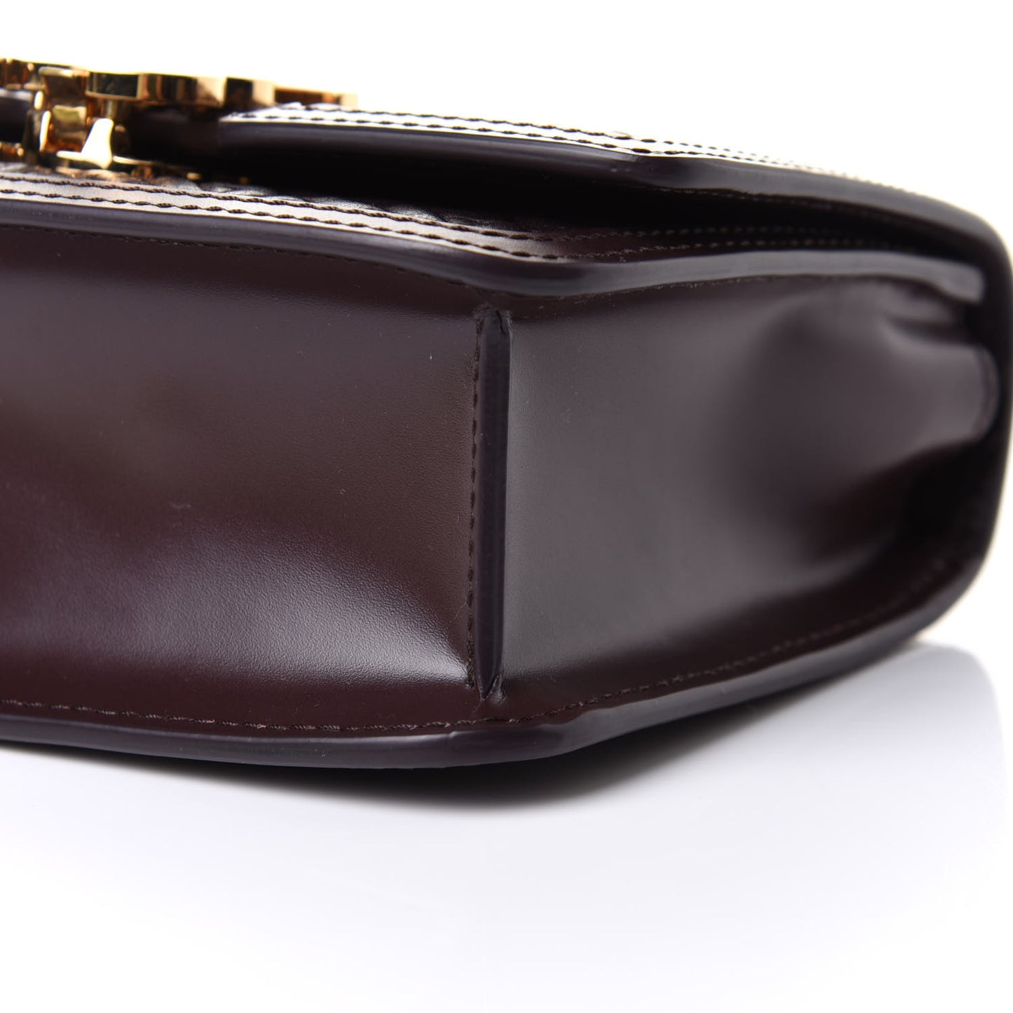 Calfskin Monogram Embossed Mini TB Bag Oxblood