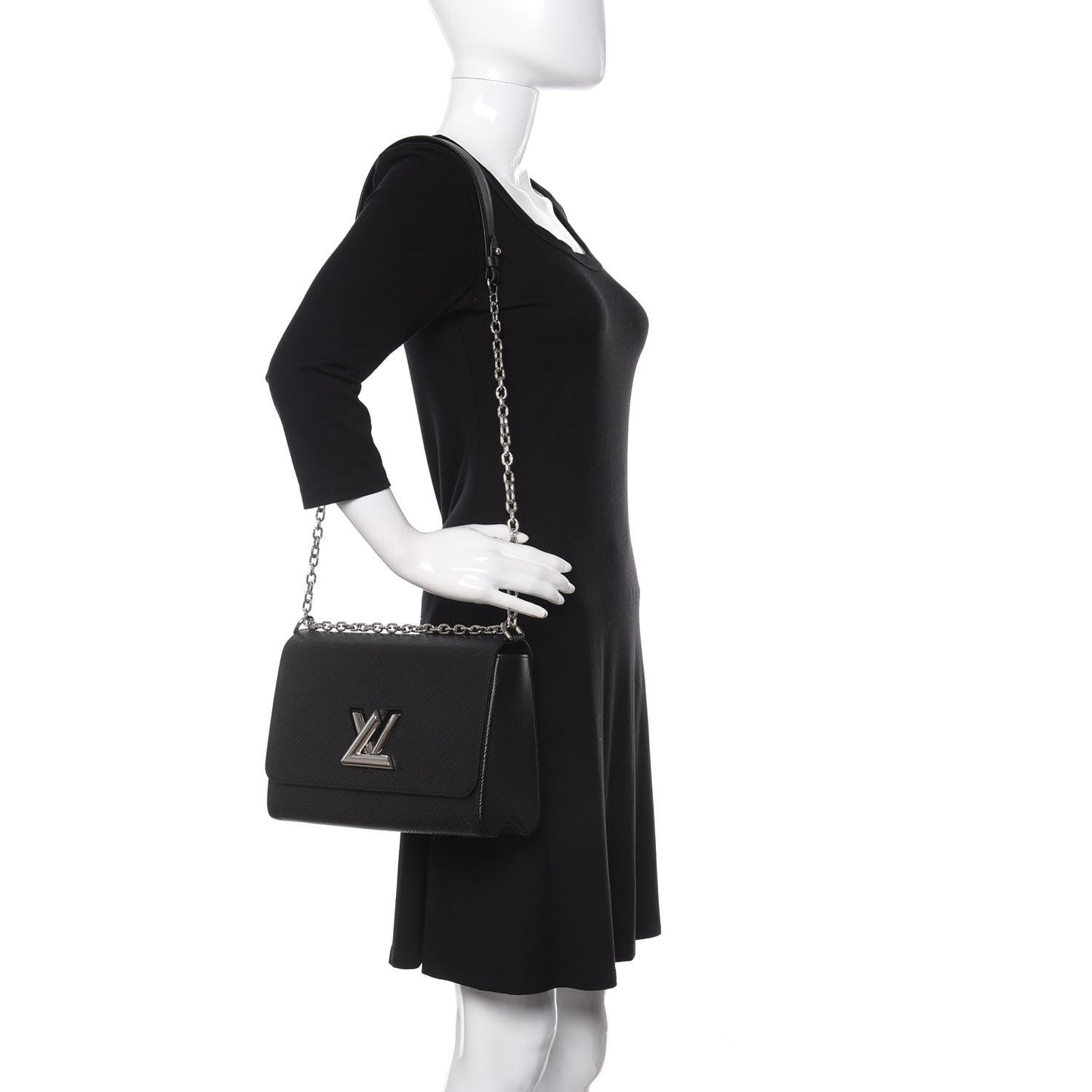 Epi Twist Shoulder Bag MM Black