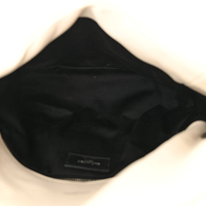 Saint Laurent Lambskin Quilted Medium Loulou Puffer Monogram Chain Satchel Crema Soft 5 of 13