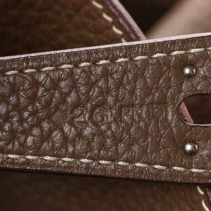 Hermes Taurillon Clemence Lindy 30 Etoupe 6 of 11