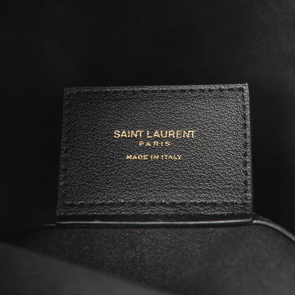 Saint Laurent Calfskin Toy Shopping Tote Black 6 of 6