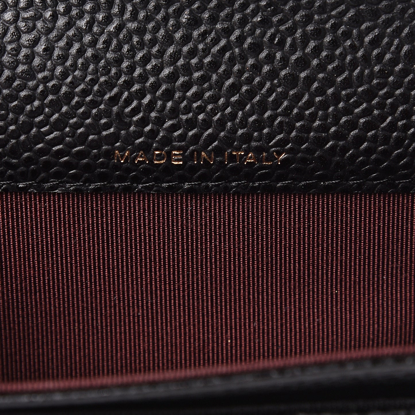 Caviar Quilted Flap Card Holder Black