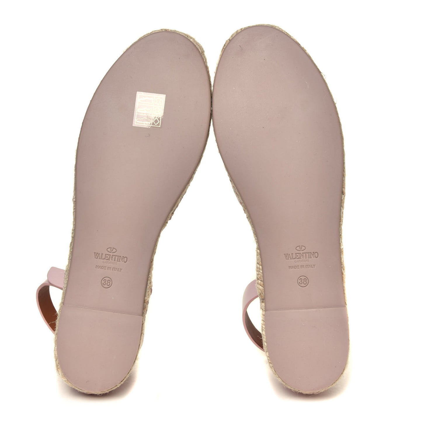 Calfskin Embroidered Cutout Ajour Ankle Wrap Espadrilles 38 Water Rose