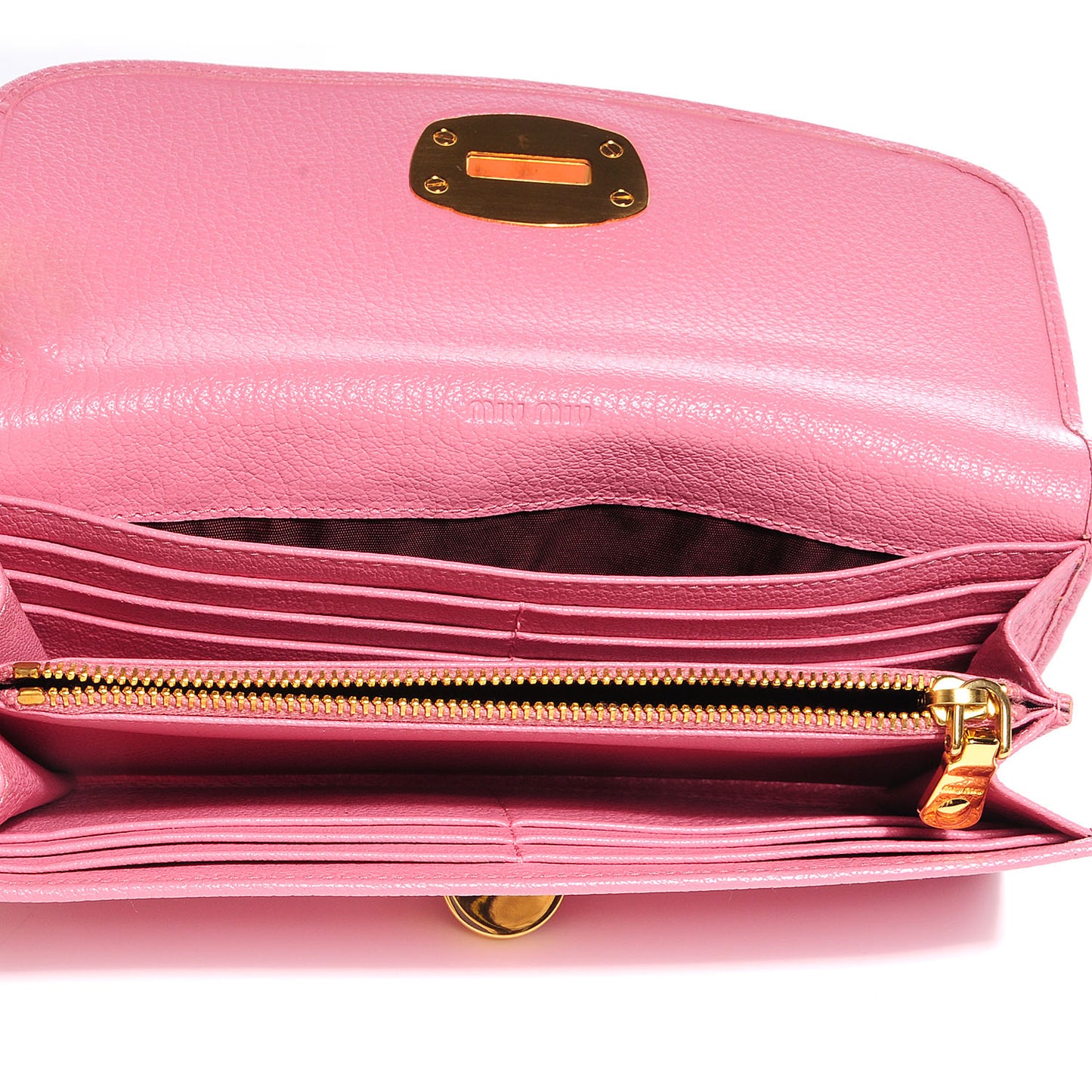 Goatskin Madras Twist Wallet Rosa
