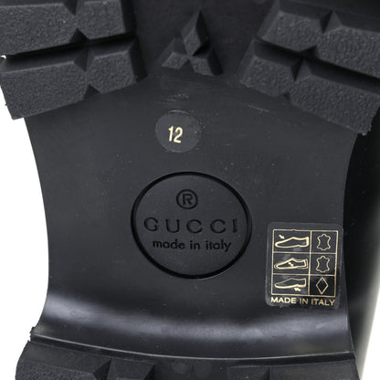 Gucci Cordovan Lux Mens Harald Horsebit Ankle Boots 12 Black 8 of 9