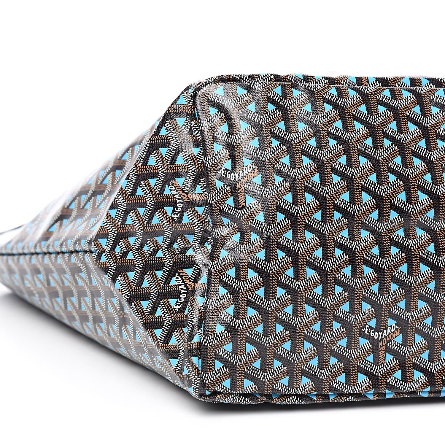 Goyard Goyardine Saint Louis Claire Voie GM Black Blue 9 of 11