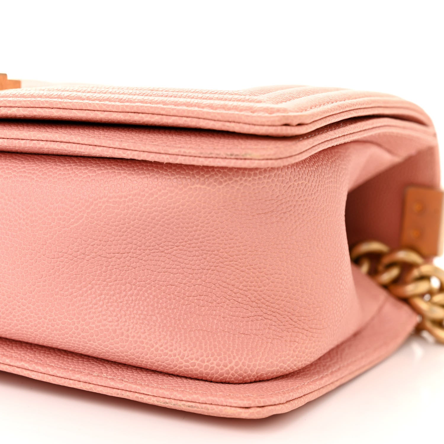 Chanel Caviar Quilted Medium Boy Flap Light Beige 10 of 10