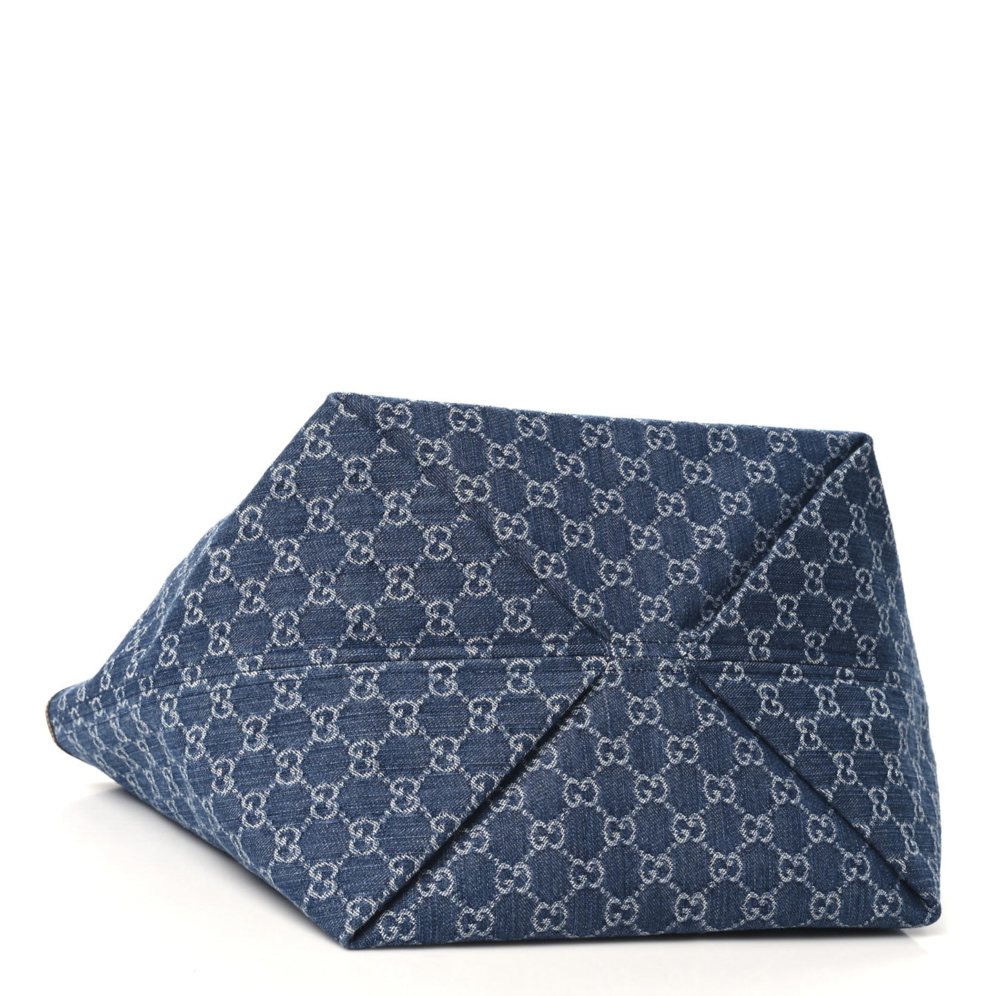 New Denim GG Monogram Calfskin Large Totissima Tote Blue