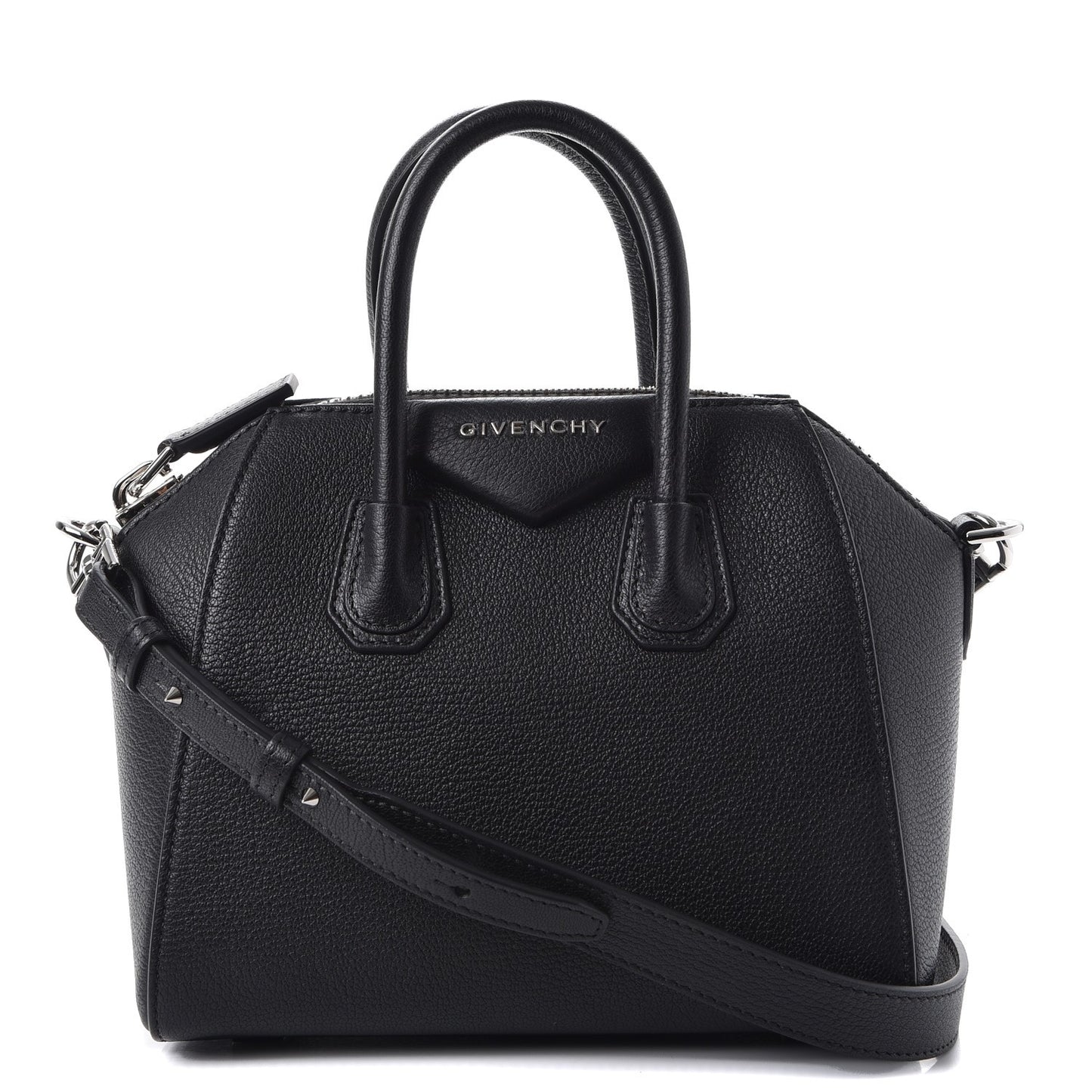 Sugar Goatskin Mini Antigona Black