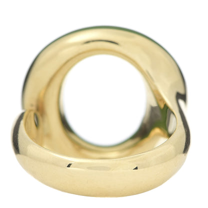 Tiffany 18K Yellow Gold Green Jade Elsa Peretti Sevillana Ring 54 7 4 of 6