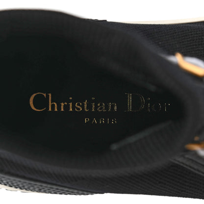 Christian Dior Technical Knit Calfskin Womens Walk'N'Dior High Top Sneakers 38 Black 6 of 9
