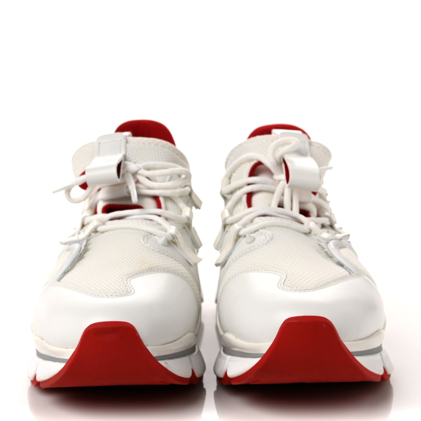 Calfskin Donna Red Runner Sneaker 43 White