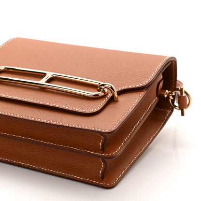 Hermes Evercolor Mini Sac Roulis Gold 6 of 11