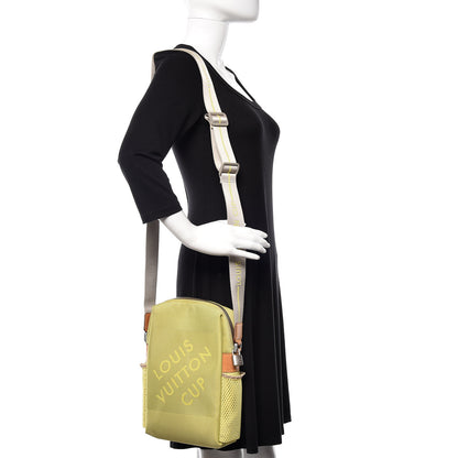Louis Vuitton Damier Geant Americas Cup Bag Yellow 2 of 9