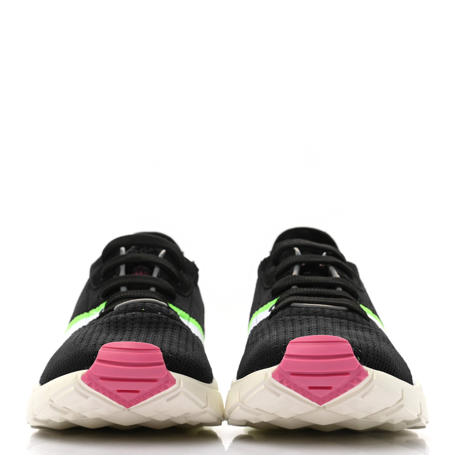 Valentino Garavani Fabric Knit Mens Rockstud Sound Low Sneakers 41 Black Multicolor 2 of 8