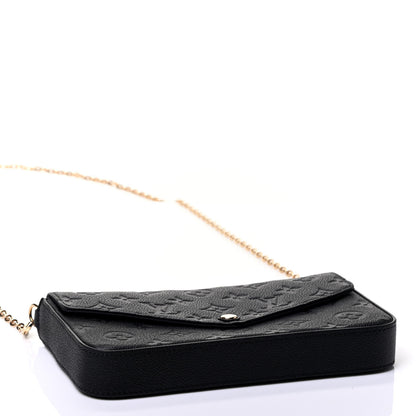 Louis Vuitton Empreinte Pochette Felicie Chain Wallet Black 3 of 4