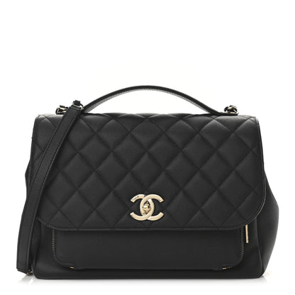 Chanel Caviar Quilted Large Business Affinity Flap Black 1 of 10