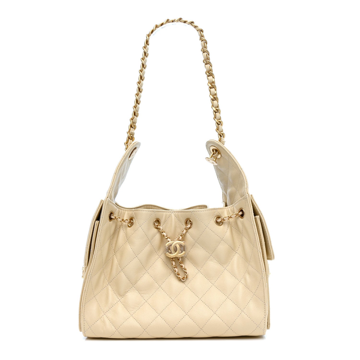 Chanel Caviar Quilted Small Chanel 25 Handbag Light Beige 1 of 11