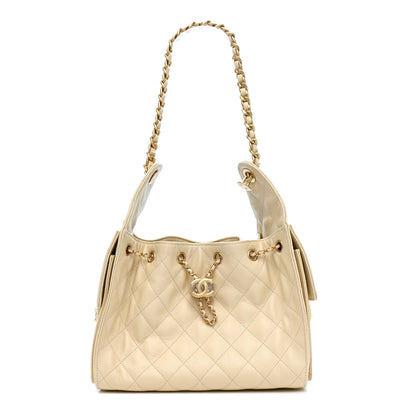 Chanel Caviar Quilted Small Chanel 25 Handbag Light Beige 1 of 11