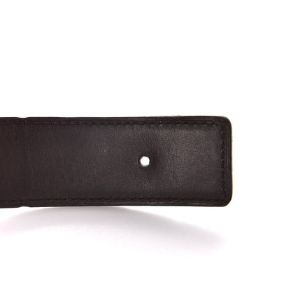 Hermes Box Chamonix 32mm H Belt 80 Black Chocolate 9 of 10