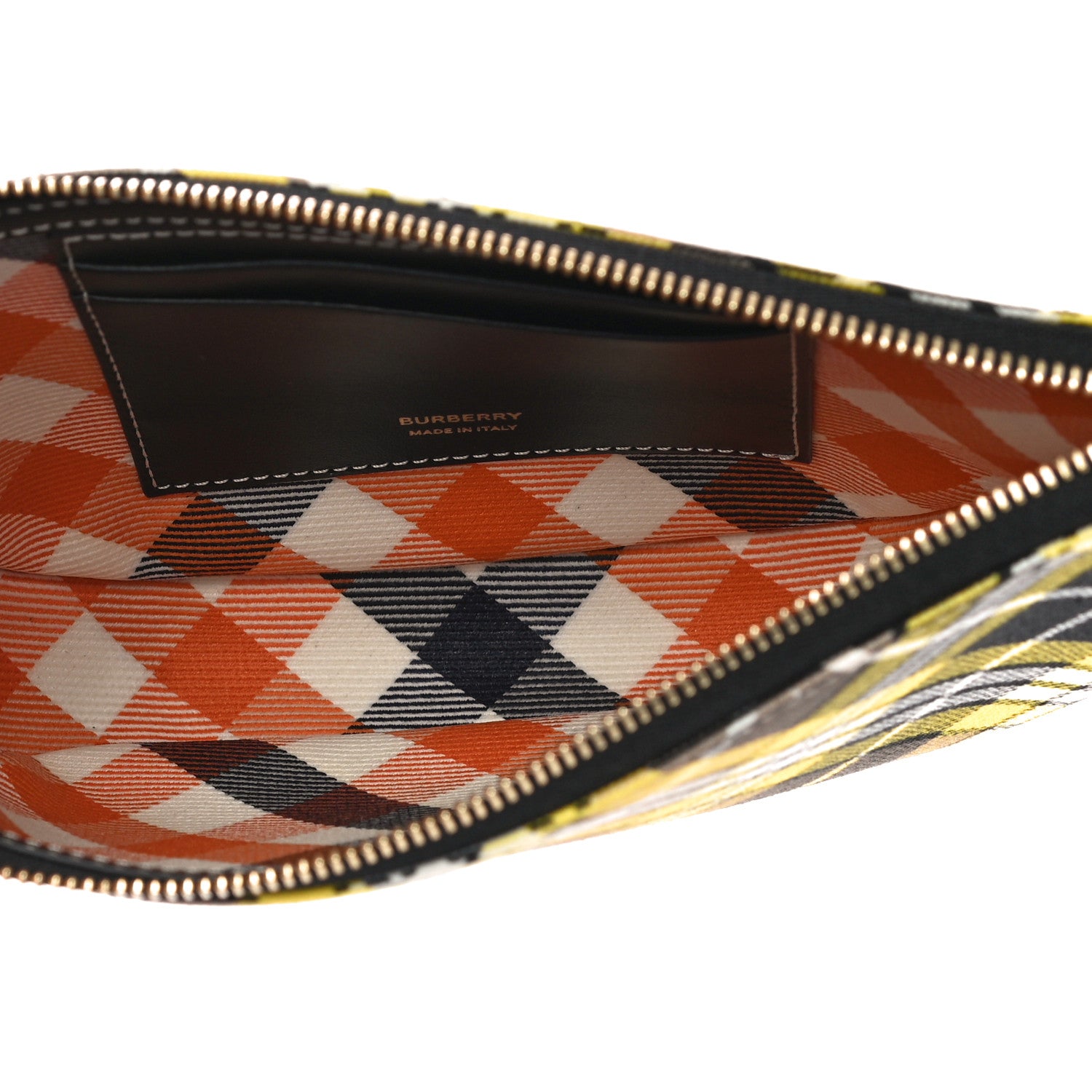 Burberry Olympia Mini Tartan Pouch Yellow 7 of 9