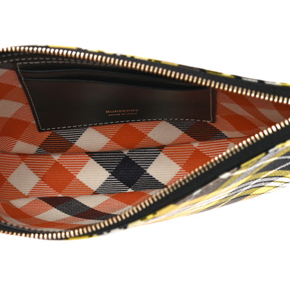Burberry Olympia Mini Tartan Pouch Yellow 7 of 9