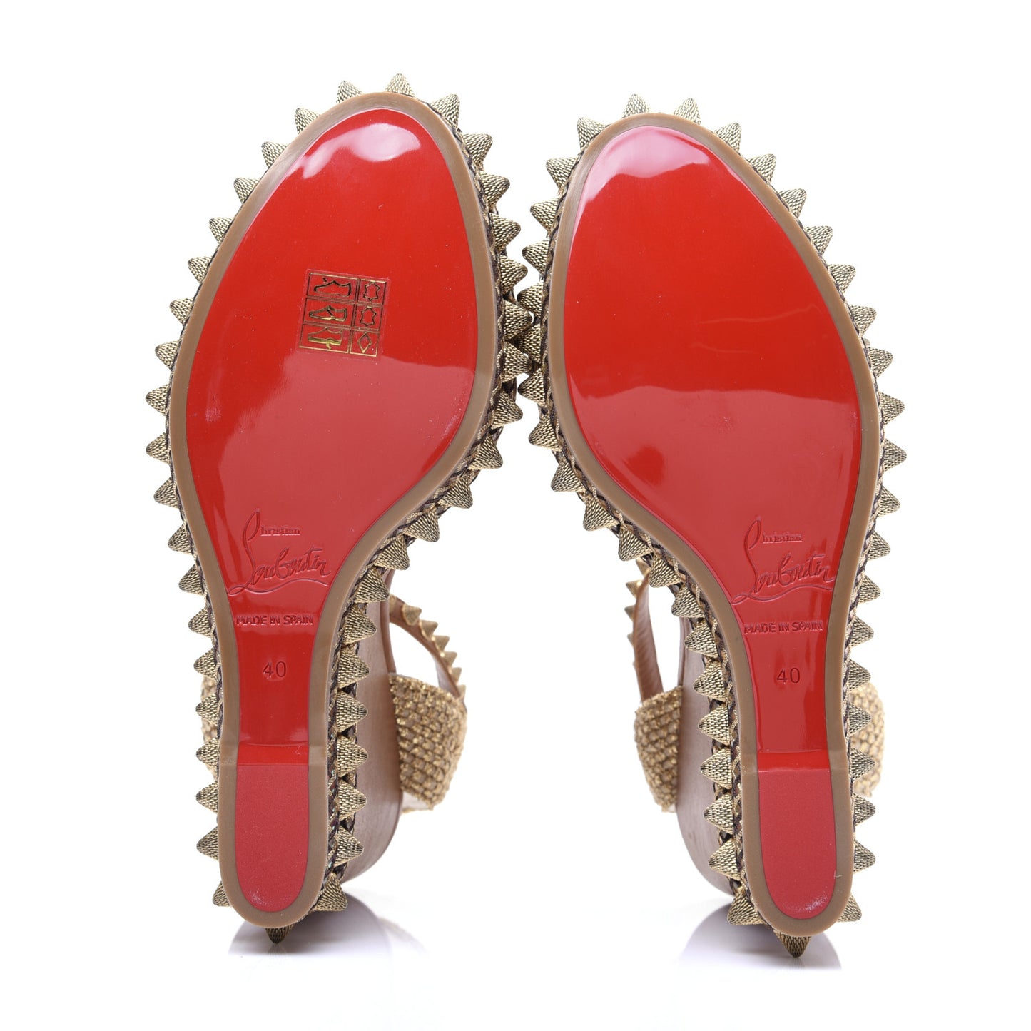 Calfskin Cordorella 110 Wedge Sandals 40 Version Cuoio