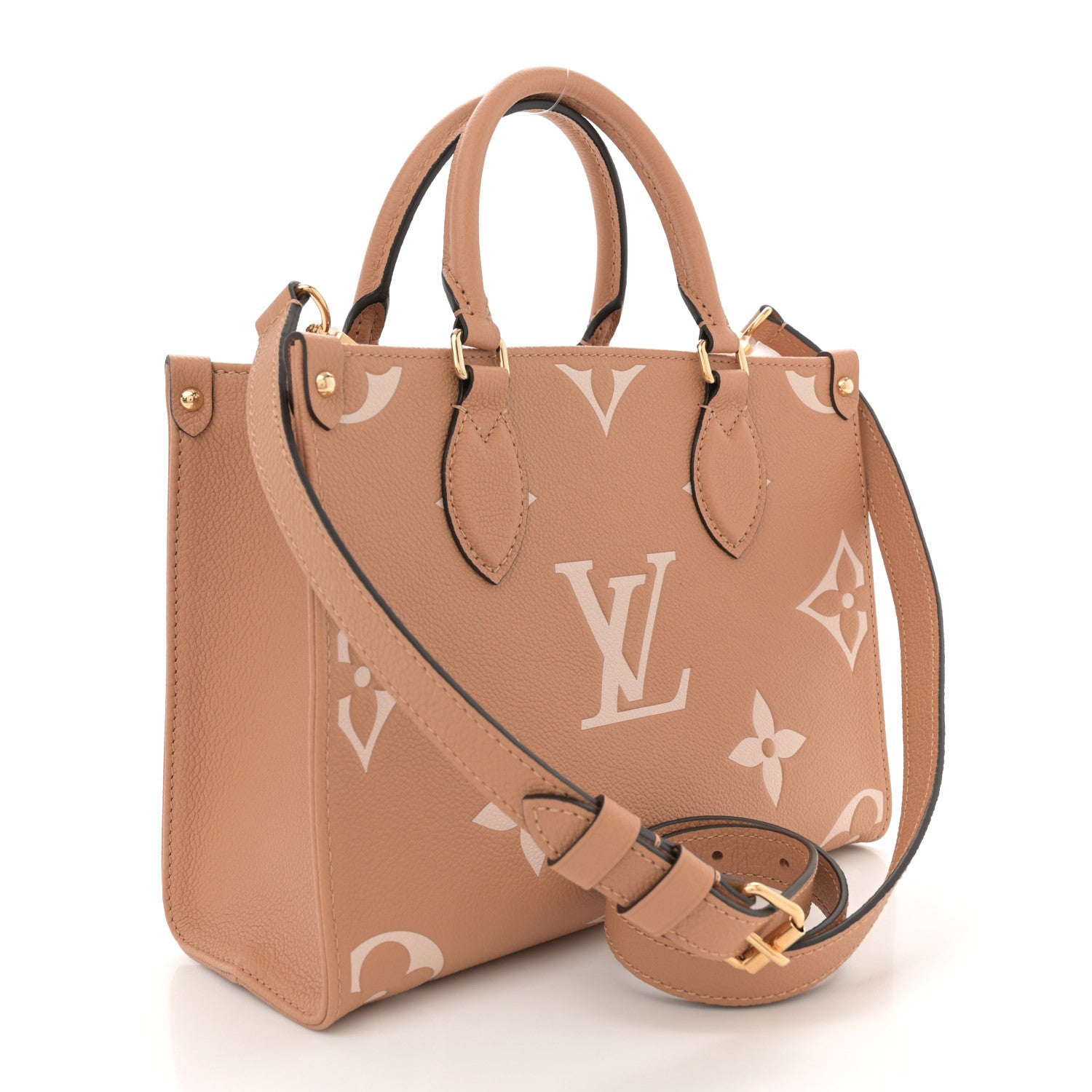 Louis Vuitton Empreinte Monogram Giant Onthego PM Arizona Creme 2 of 9