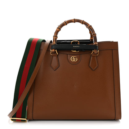 Gucci Textured Dollar Calfskin Medium Diana Tote Bag Cuir Black 1 of 10