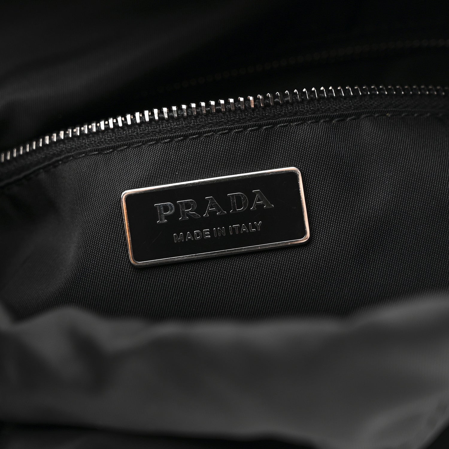 Prada Tessuto Nylon Passama Embroidered Bag Black 6 of 10