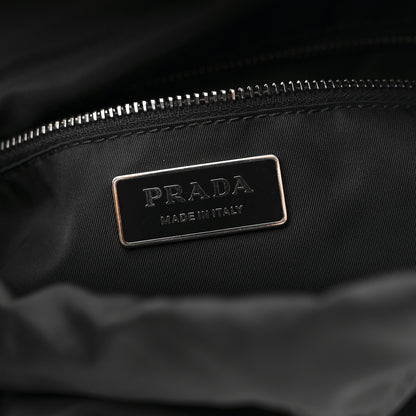Prada Tessuto Nylon Passama Embroidered Bag Black 6 of 10