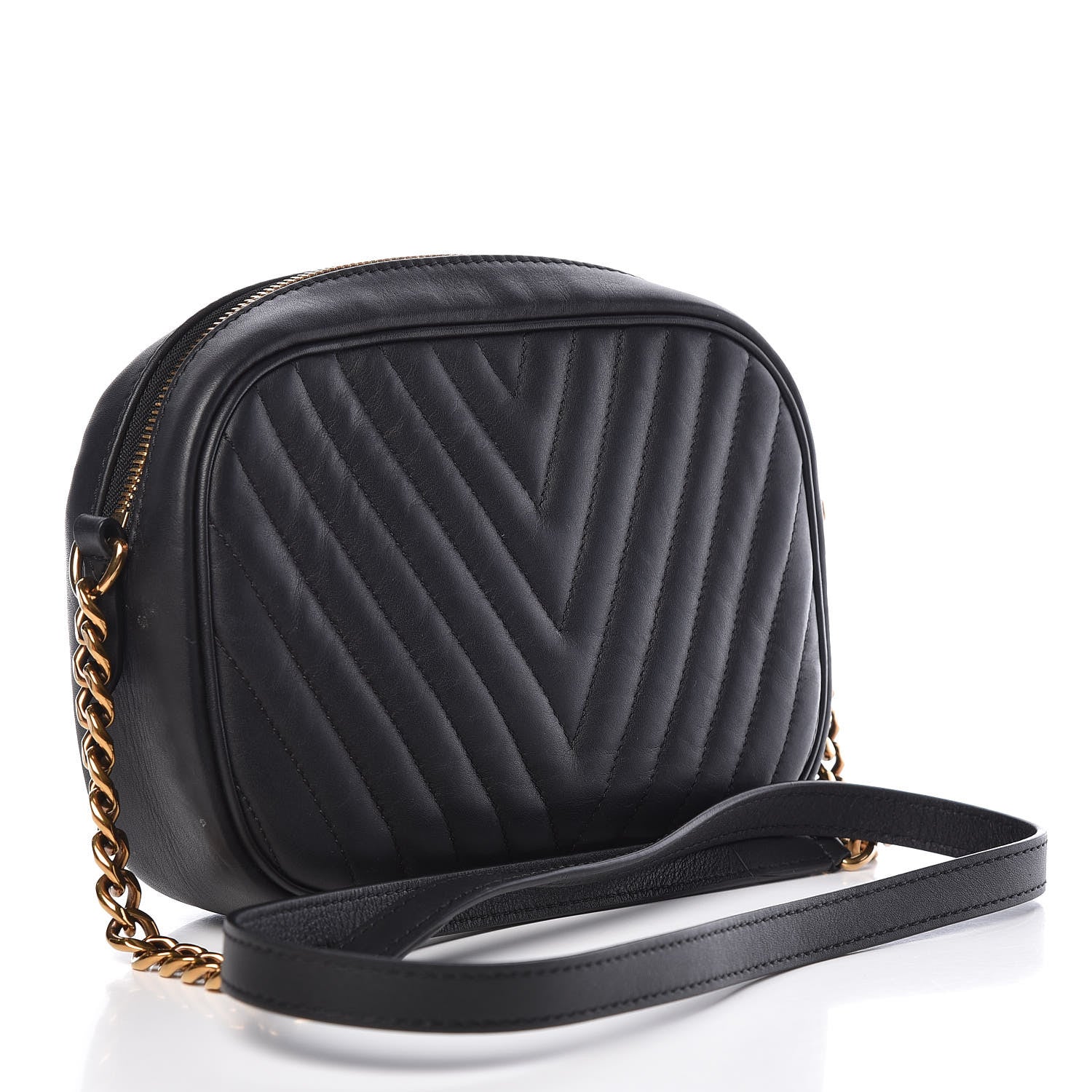 Louis Vuitton Calfskin New Wave Camera Bag Black 3 of 12