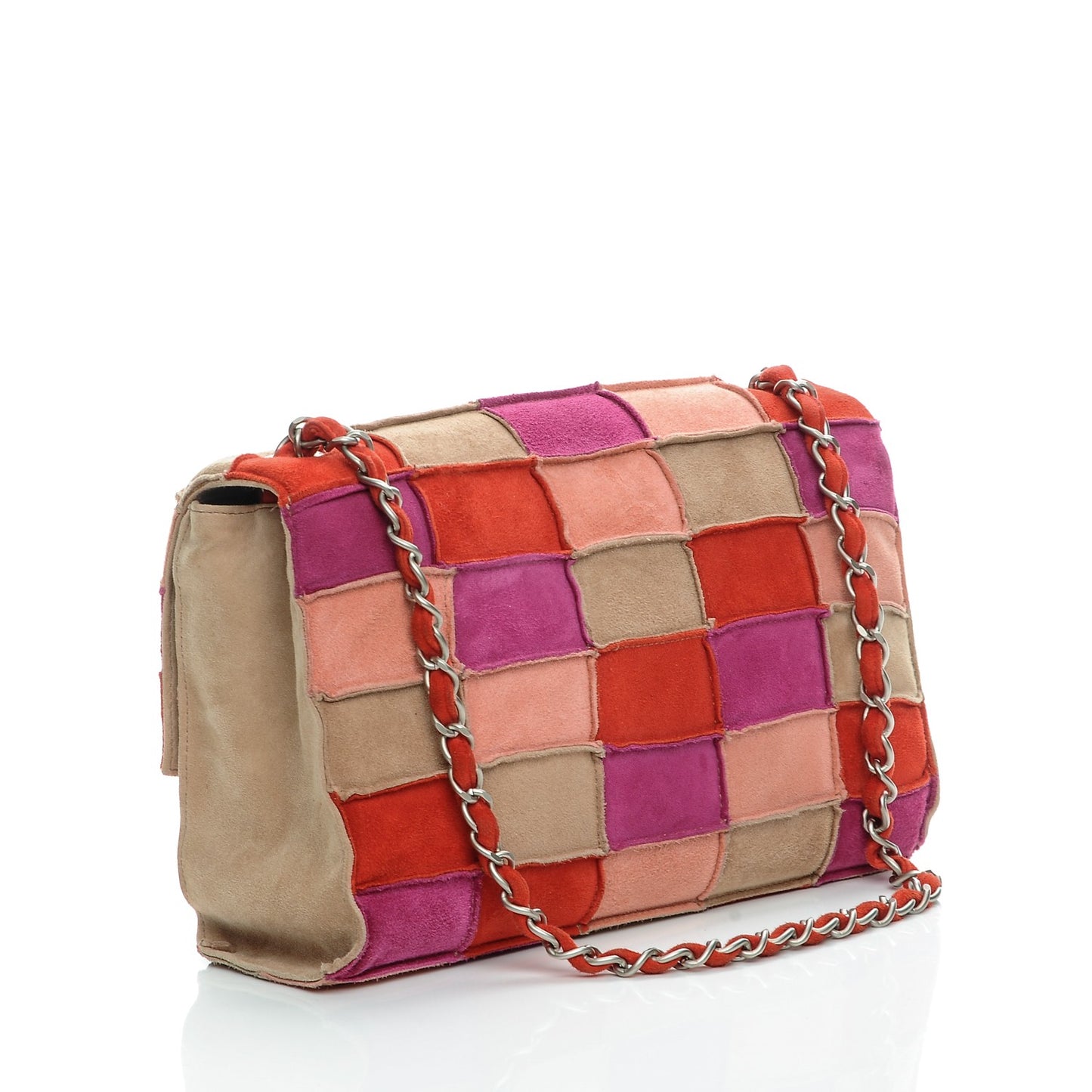 Suede Patchwork Medium Mademoiselle Flap Multicolor