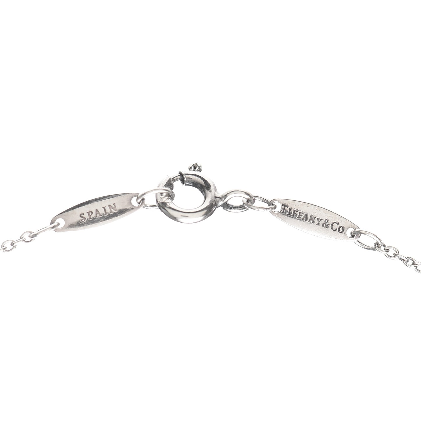 Sterling Silver Diamond .07ct Elsa Peretti Diamonds by the Yard Pendant Necklace