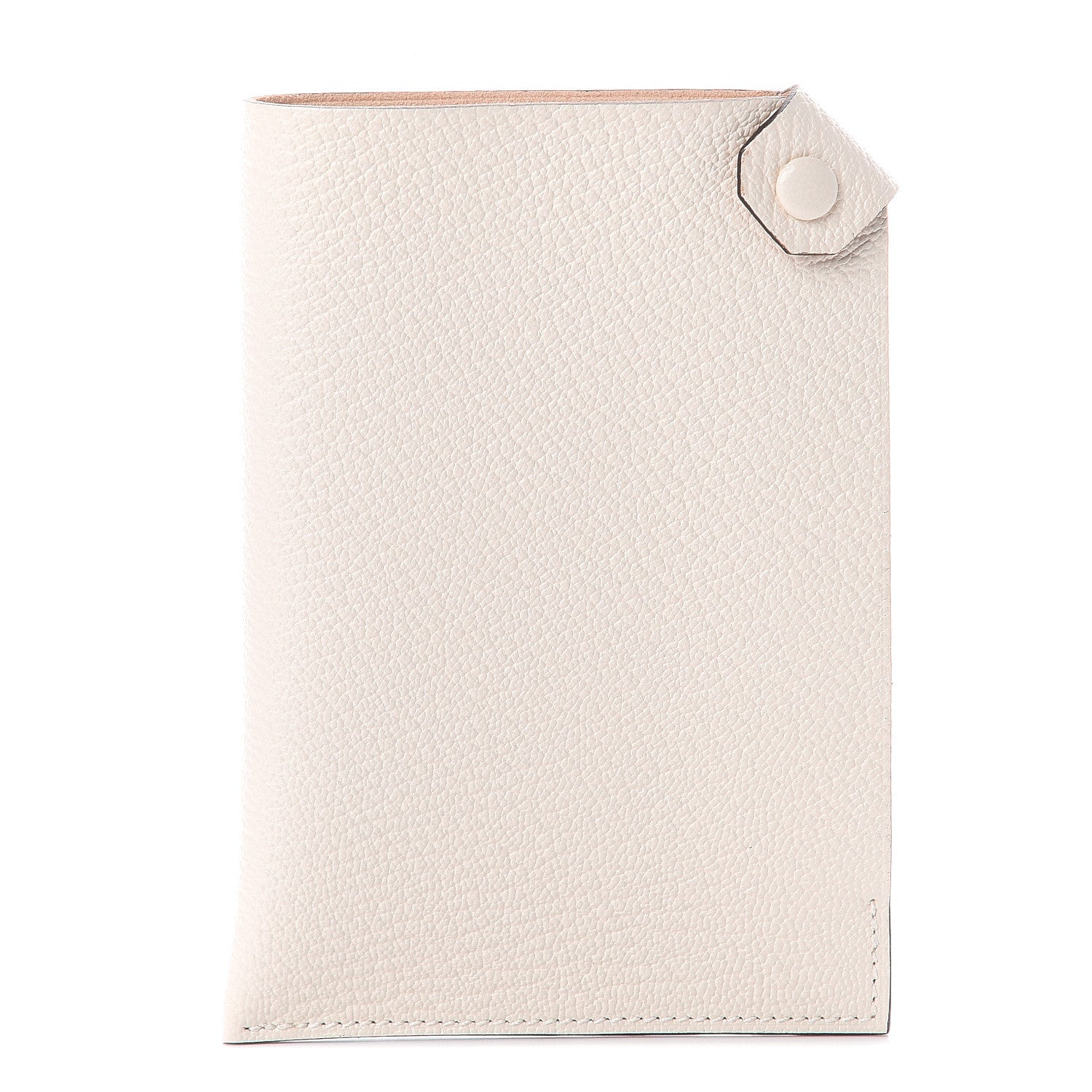 Hermes Chevre Mysore Tarmac PM Passport Holder Nata 1 of 6