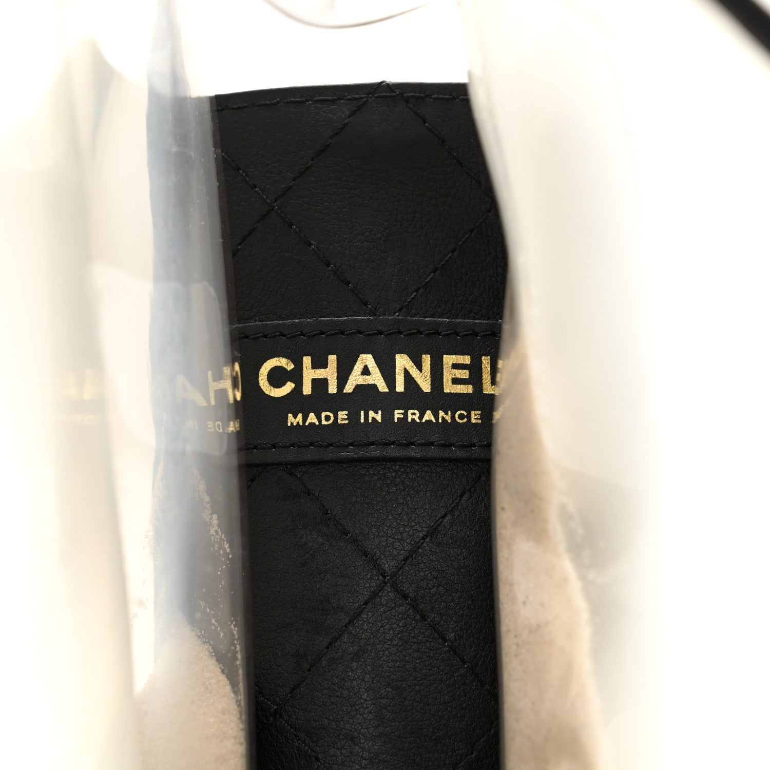 Chanel Lambskin PVC Medium Sand By The Sea Flap Black 6 of 11