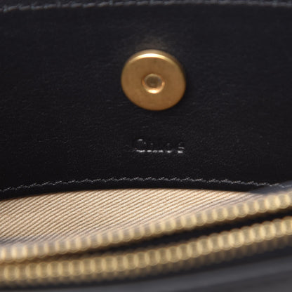 Chloe Calfskin Suede Mini Roy Bag Black 7 of 9
