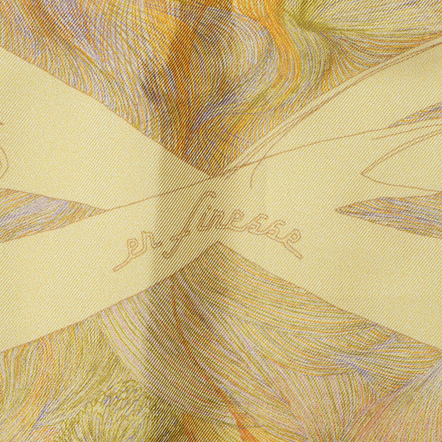Silk Brides De Gala En Finesse Scarf 90 Soleil Jaune Pale Tilleul
