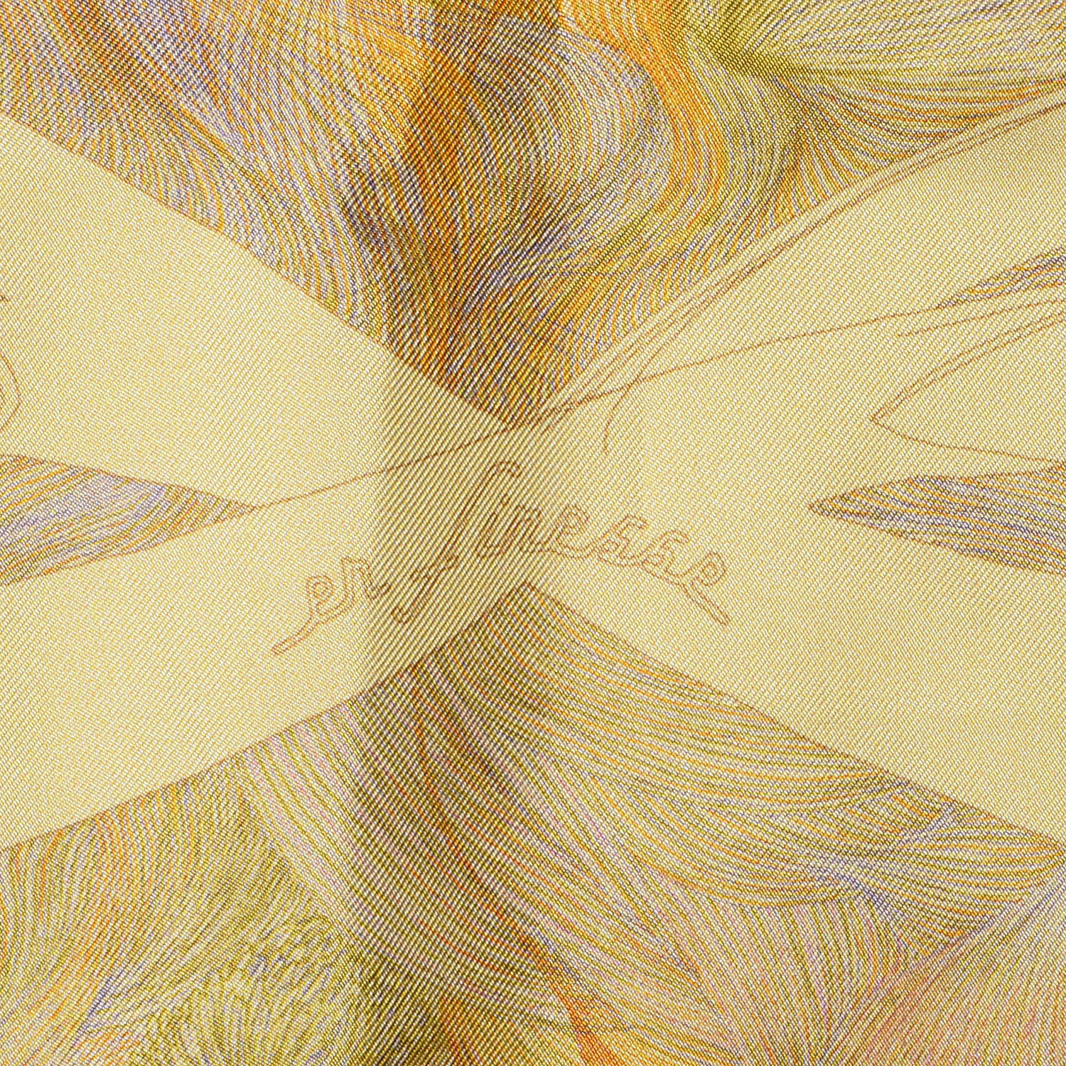 Hermes Silk Brides De Gala En Finesse Scarf 90 Soleil Jaune Pale Tilleul 4 of 6