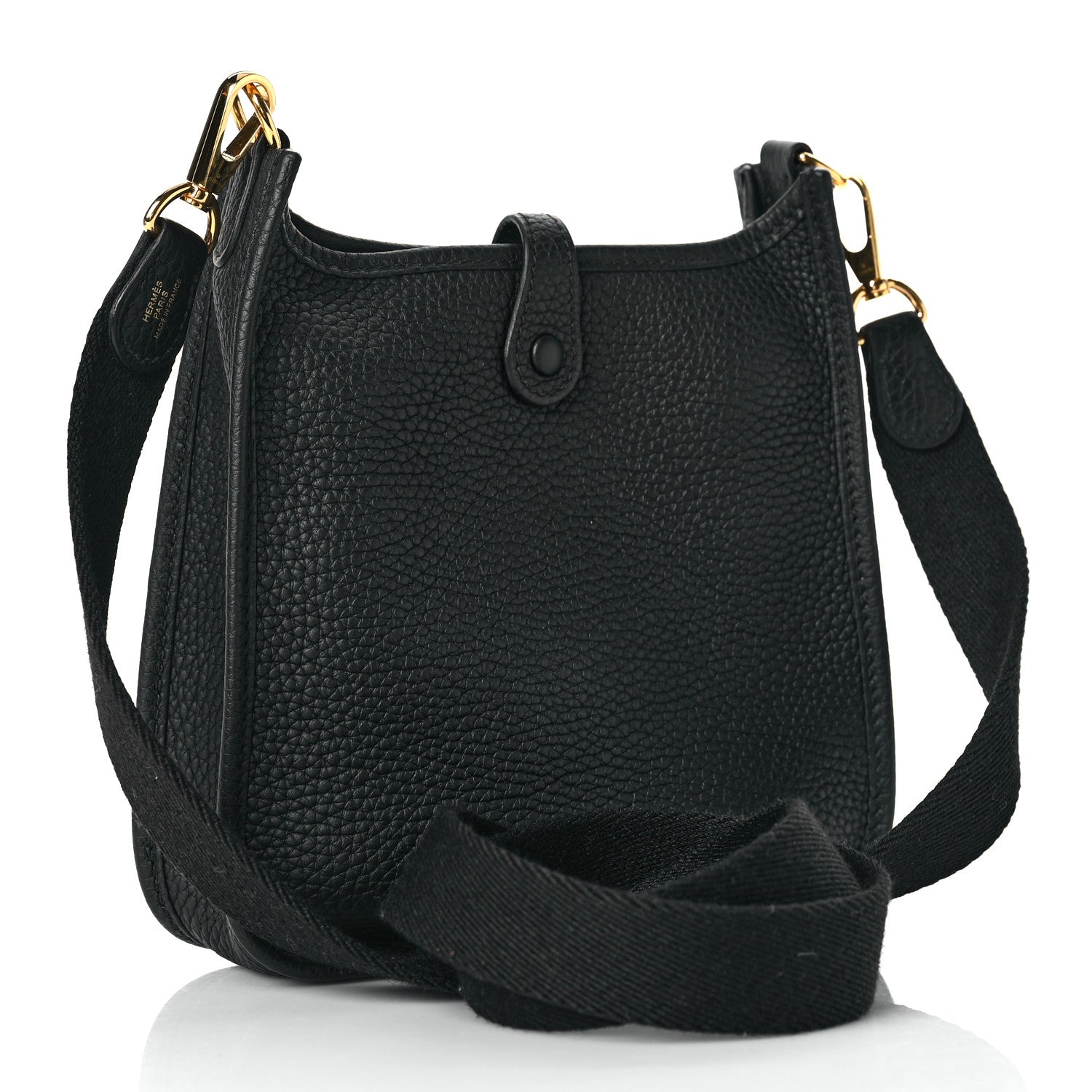 Hermes Taurillon Clemence Evelyne TPM Black 3 of 9