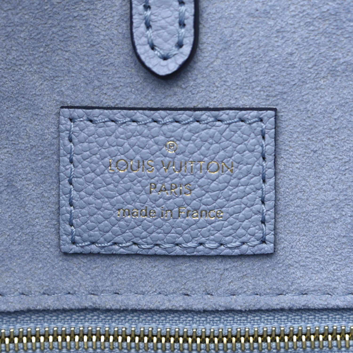 Louis Vuitton Empreinte Monogram Giant By The Pool Onthego MM Summer Blue 6 of 10