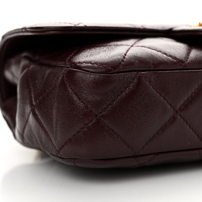 Chanel Shiny Lambskin Quilted Twist CC Square Flap Burgundy 9 of 13